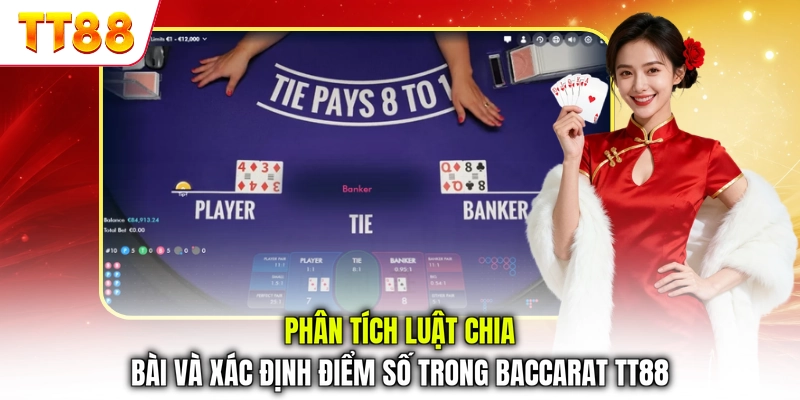 Phân tích luật chia bài và xác định điểm số trong Baccarat TT88