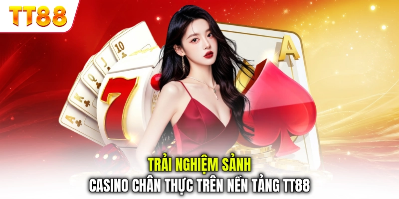Trải nghiệm sảnh casino chân thực trên nền tảng TT88